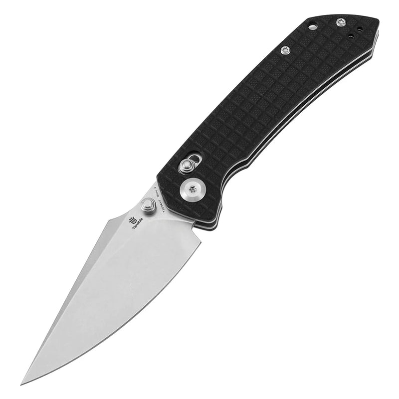 Tenable Fenrir T1034V7 – Black G10 Frag Pattern, 3.48" Stonewashed Nitro-V Blade, Sparrow Knife Co. Design