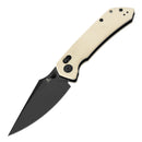 Tenable Fenrir T1034V11 – Ivory White G10, 3.48" Blackwashed Nitro-V Blade, Sparrow Knife Co. Design