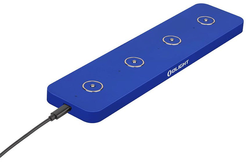 Olight Omino Flashlight Magnetic 4 Bay Charger - Blue