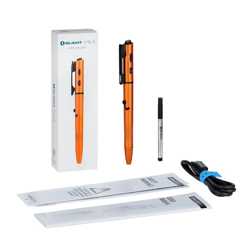 OLIGHT O'Pen 3 EDC - Lámpara de bolígrafo (120 lúmenes, luz verde, roja OLIGHT O'Pen 3 EDC - Lámpara de bolígrafo (120 lúmenes, luz verde, roja