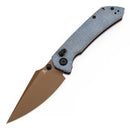 Tenable Fenrir T1034V6 – Blue Micarta, 3.48" Rose Gold Nitro-V Blade, Sparrow Knife Co. Design