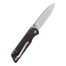 QSP Parrot V2 3.25" D2 Blade Shredded CF overlay G10 Handle Ball Bearings QS102-I