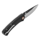QSP Copperhead 3.50" Sandvik 14C28N black G10 QS109-A