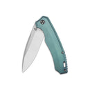 QSP Woodpecker 3.75" Böhler M390, 2 tone satin finish Titanium QS116-B