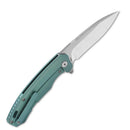 QSP Woodpecker 3.75" Böhler M390, 2 tone satin finish Titanium QS116-B