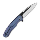QSP Woodpecker 3.75" Titanium, blue QS116-C