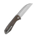 QSP Pelican 3.625" CPM S35VN Brown texture Micarta QS118-A1