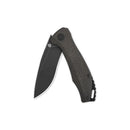 QSP Raven 3.375" D2 Dark Brown Micarta QS122-D2