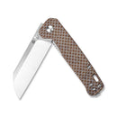QSP Penguin 3.06" D2, 2 tone Satin finish Brown Texture Micarta QS130-A