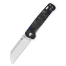 QSP Penguin 3.06" D2 Blue Shredded Carbon Fiber Overlay G10QS130-TBL