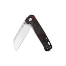 QSP Penguin 3.06" D2  Red Shredded Carbon Fiber Overlay G10 QS130-TRD