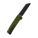 QSP Penguin 3.06" 14C28N Blade OD Green FRN Handle QS130GL-B2