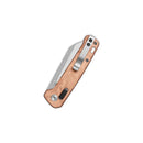QSP Penguin 3.06" 14C28N Blade G10 with Copper Foil Handle QS130GL-F1