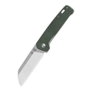 QSP Penguin V2 3.06" D2 blade Green Micarta handlee QS130V2-C1