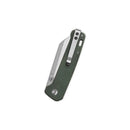 QSP Penguin V2 3.06" D2 blade Green Micarta handlee QS130V2-C1
