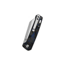 QSP Penguin V2 3.06" Blue Shredded CF overlay G10 handle QS130V2-E1