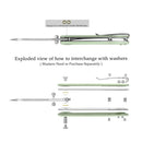 QSP Penguin V2 3.06" D2 blade Jade G10 handle QS130V2-G1