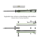 QSP Penguin V2 3.06" D2 blade Jade G10 handle QS130V2-G2