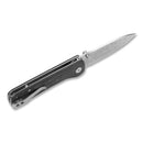 QSP Hawk 3.225" Laminated Damascus/S35VN Shredded Carbon Fiber QS131-E