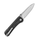 QSP Hawk 3.225" Laminated Damascus/S35VN Shredded Carbon Fiber QS131-E