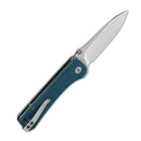 QSP Hawk 3.225" 14C28N Blue Micarta QS131-I