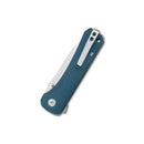 QSP Hawk 3.225" 14C28N Blue Micarta QS131-I