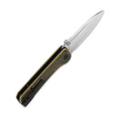 QSP Hawk 3.225" 14C28N Satin Blade Brass QS131-K