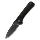 QSP Hawk 3.225" 14C28N Black Stonewashed blade Ebony wood QS131-P2