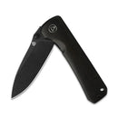 QSP Hawk 3.225" 14C28N Black Stonewashed blade Ebony wood QS131-P2
