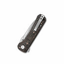 QSP Hawk 3.225" Laminated Damascus/S35VN Copper foil Carbon Fiber QS131-S