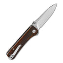 QSP Hawk 3.225" Laminated Damascus/S35VN Cocobolo QS131-D2