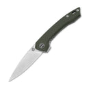 QSP Leopard 3.0" 14C28N Green Micarta QS135-C