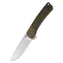 QSP Osprey 3.25" 14C28N Satin Blade Brass QS139-D1
