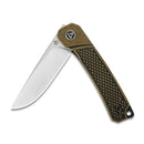 QSP Osprey 3.25" 14C28N Satin Blade Brass QS139-D1