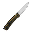 QSP Osprey 3.25" 14C28N Satin Blade Brass QS139-D1