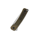 QSP Osprey 3.25" 14C28N Satin Blade Brass QS139-D1