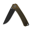QSP Osprey 3.25" 14C28N Black Stonewashed Blade QS139-D2
