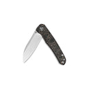 QSP Otter 2.7" S35VN 2 Tone Satin Blade Copper foil carbon fiber QS140-B1
