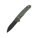 QSP Otter 2.7" 14C28N Black Blade Green Micarta QS140-E2