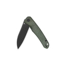 QSP Otter 2.7" 14C28N Black Blade Green Micarta QS140-E2
