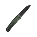 QSP Otter 2.7" 14C28N Black Blade Green Micarta QS140-E2