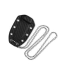 QSP Canary Neck Knife 2.50"14C28N Stonewashed Blade Black/Red G10 QS141-B1