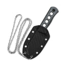 QSP Canary Neck Knife 2.50" 14C28N Denim Micarta QS141-D2