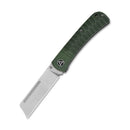 QSP Hedgehog 2.875" 14C28N, satin finish Green Micarta QS142-A