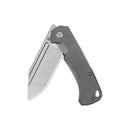 QSP Rhino 3.25" Böhler M390 Titanium 2 tone Satin blade Bead blasted Ti handle QS143-A