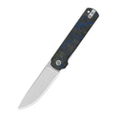 QSP Lark 3.15" 14C28N, satin finish Shredded CF Overlay G10 QS144-E
