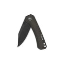 QSP Knife Kestrel 2.875" 14C28N Dark Brown Micarta QS145-A2