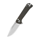 QSP Grebe 3.00" 14C28N Dark Brown Micarta QS147-A1