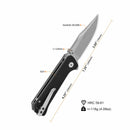 QSP Grebe 3.00" 14C28N Black G10 QS147-C1
