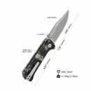 QSP Grebe 3.00" S35VN Raffir resin, Glow in Dark QS147-E1